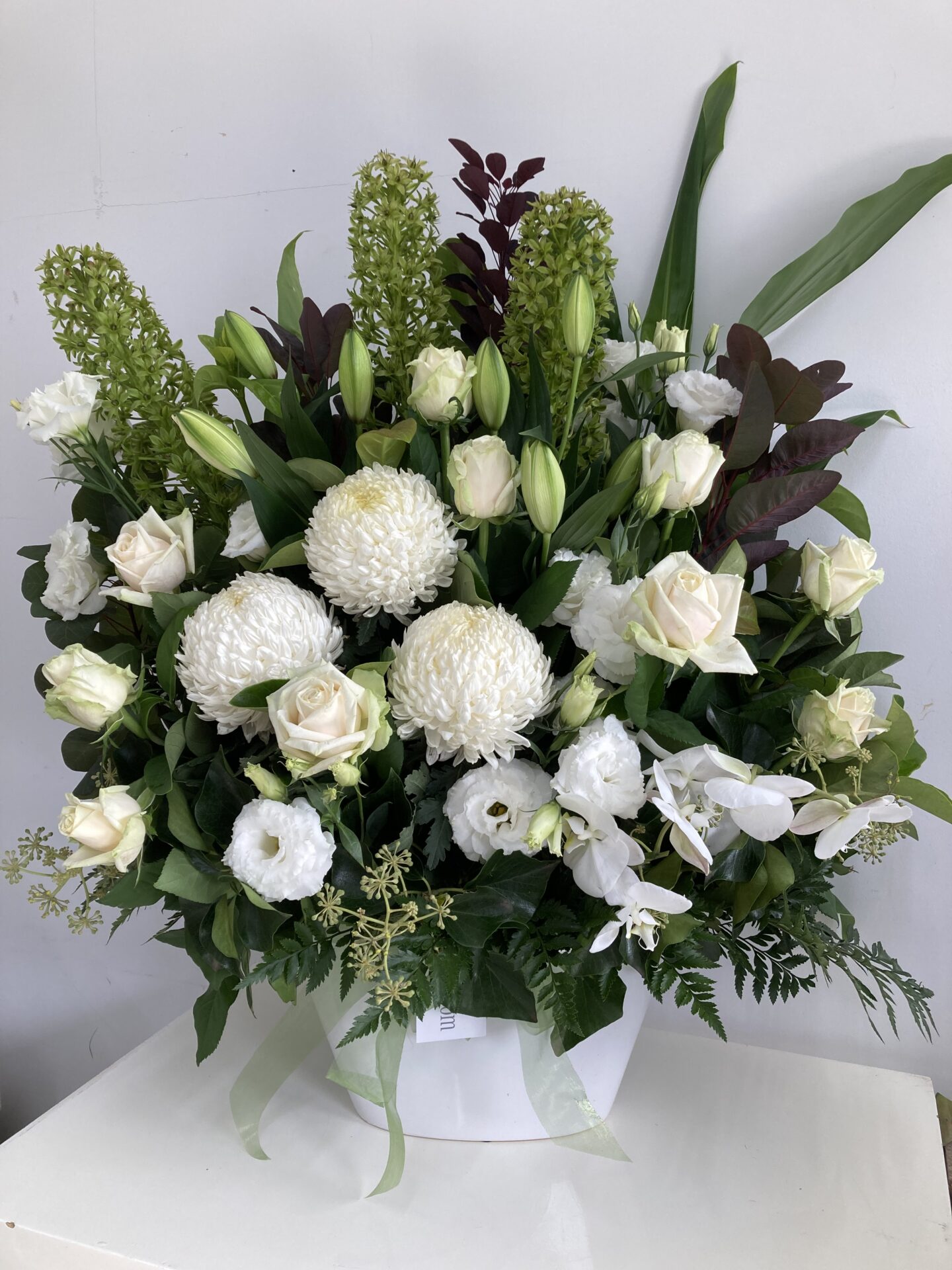 Elegant White XL – Ceramic Arrangement | The Bloom Room of Mornington
